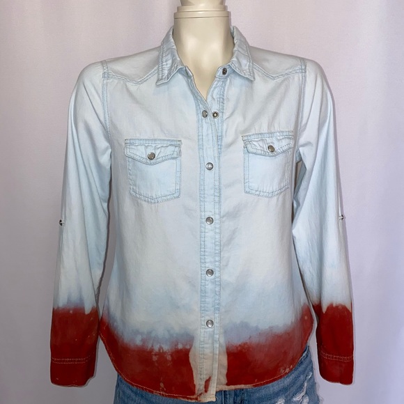 AMERICAN FLAG GRAPHIC BACK SHIRT (one of a kind) - Picture 3 of 8